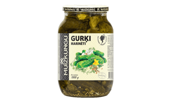 Muižkungu marinēti gurķi 1 kg