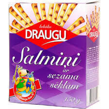 Draugu straws with sesame seeds 150 g