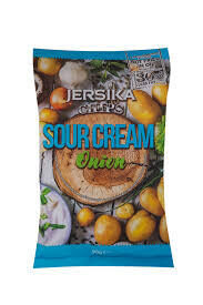Jersika chips with sour cream and onion flavor 90 g