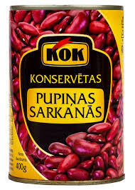 KOK konservētas sarkanās pupiņas 400 g