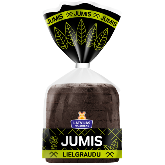 Latvijas maiznieks rudzu maize “Jumis” ar lielgraudu sēklām 340 g