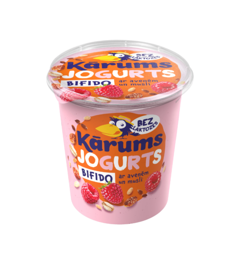 Kārums bifido jogurts ar avenēm un musli bez laktozes 350 g