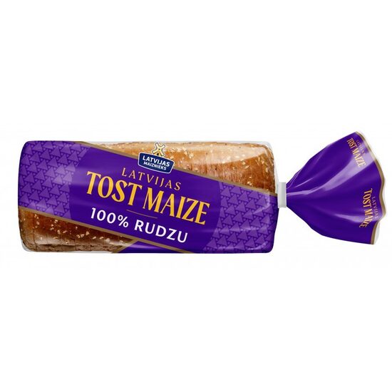 Latvijas maiznieks 100% rudzu tostermaize 390 g