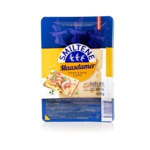 Smiltenes piens siers “Maasdamer” 150 g, šķēlēs
