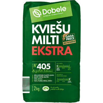 Dobele extra kviešu milti 2 kg 