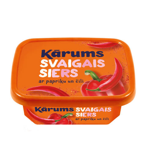Kārums svaigais siers ar papriku un čili 175 g