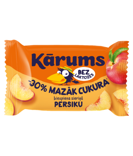Kārums persiku biezpiena sieriņš bez laktozes 40 g