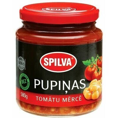 Spilva pupiņas tomātu mērcē 580 g