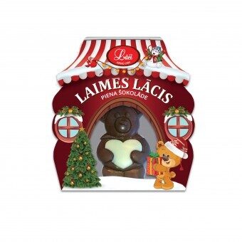 Lāči šokolāde “Laimes lācis” 18 g