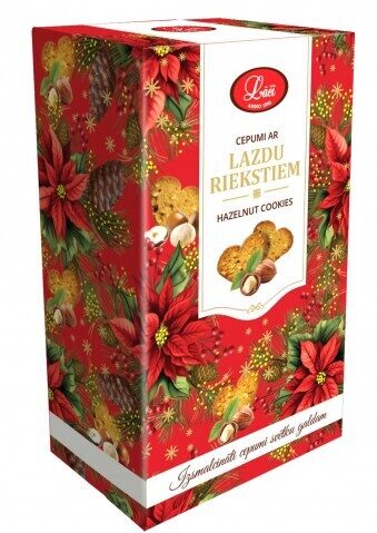 Lāči cepumi ar lazdu riekstiem 100 g