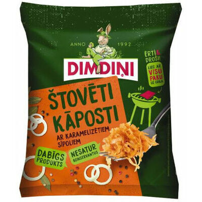 Dimdiņi štovēti kāposti ar karamelizētiem sīpoliem 500 g