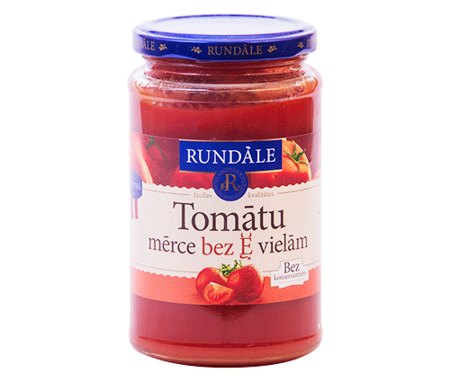 Rundāle tomātu mērce bez E vielām 400 g