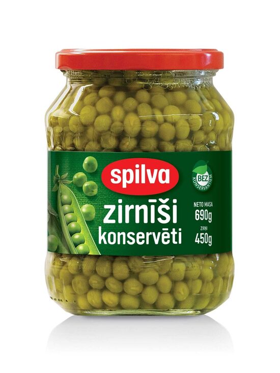 Spilva konservētie zirnīši 690 g
