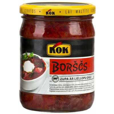 KOK borščs ar liellopu gaļu 500 g